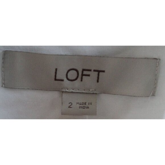 NWT Ann Taylor White Button Up Tunic Shirt Size 2 - Picture 3 of 7